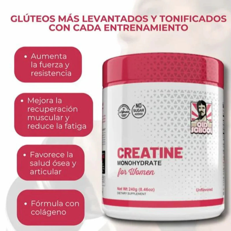 Creatina Monohidratada para Mujeres 💪 Energía, Fuerza y Rendimiento