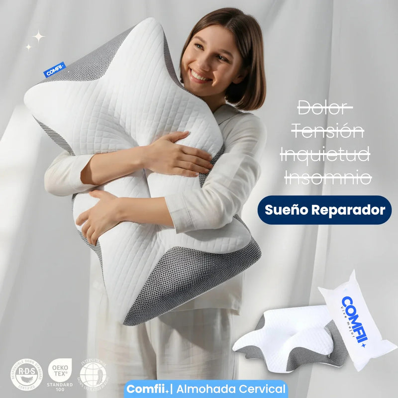 Comfii® - Almohada Ergonómica Cervical + Fundas de regalo