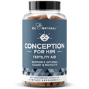 Conception For Him - Vitaminas de fertilidad, – zinc, folato, píldoras Ashwagandha – 60 cápsulas