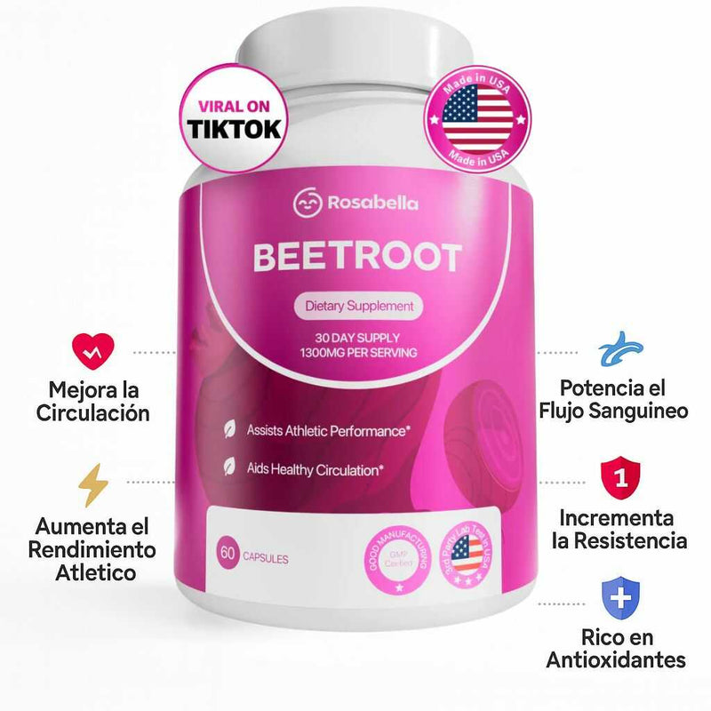 Beetroot 60 Cáps - Presión Arterial Saludable y Circulación Natural