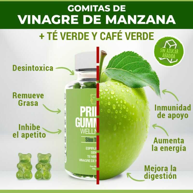 Gomitas de Zen, Epirulina y Vinagre de Manzana  - Prime Gummies®