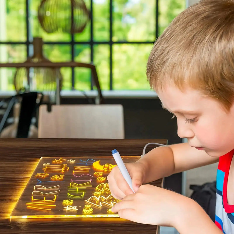 PIZARRA LED MÁGICA + GRATIS 7 ROTULADORES