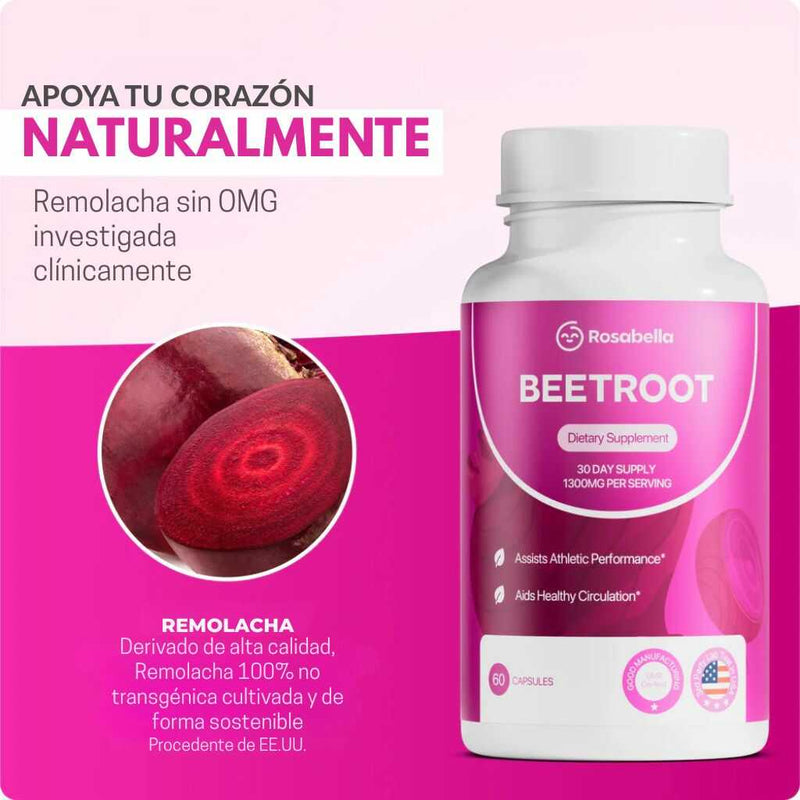 Beetroot 60 Cáps - Presión Arterial Saludable y Circulación Natural